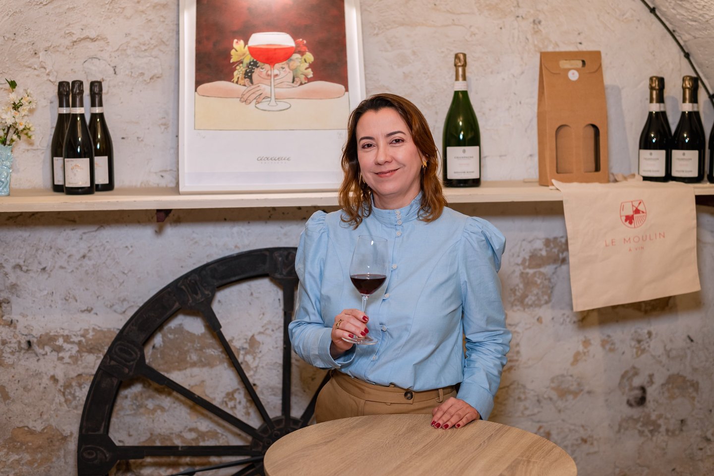 Cristina Araujo, fundadora do Le Moulin à Vin